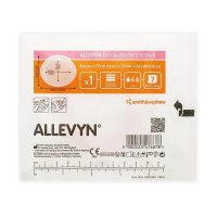 Allevyn Gentle Border Lite 椭圆硅胶边薄型泡沫敷料 8.6×7.7cm 单片