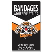 NRL 西部老虎队(West Tigers)图案创可贴 20片装