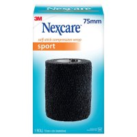 Nexcare 自粘弹性加压绷带 75mm 黑色
