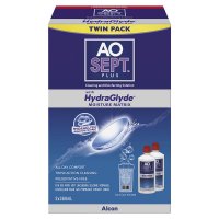 爱尔康 Aosept Plus 双氧水隐形眼镜护理液(含HydraGlyde)360ml 双支装