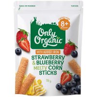 Only Organic 有机蓝莓草莓玉米融融棒 15g