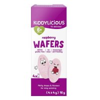 Kiddylicious 树莓味薄脆威化 4×4g