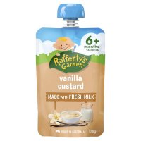 Raffertys Garden 6+ Months Vanilla Custard 120g