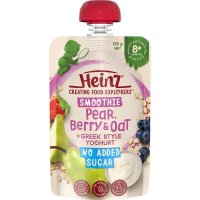 Heinz 亨氏 梨浆果燕麦希腊风味酸奶果泥吸吸袋 120g 8月+