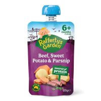 Raffertys Garden 6+ Months Beef Sweet Potato & Parsnip 120g