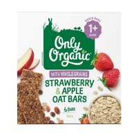 Only Organic 草莓苹果燕麦棒 6条装 120g