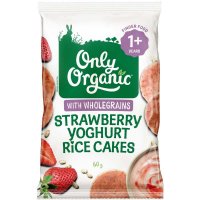 Only Organic 草莓酸奶味米饼 60g