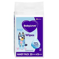 Babylove 婴儿水润湿巾 便携装 20片×5(共100片)