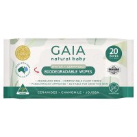 GAIA 可生物降解纯水婴儿湿巾 20片