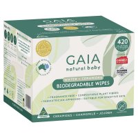 GAIA 可生物降解纯水婴儿湿巾 70片×6