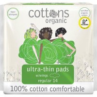 Cottons 有机棉日用卫生巾 14片
