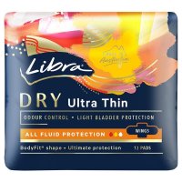 Libra 超薄干爽卫生巾 带护翼 12片