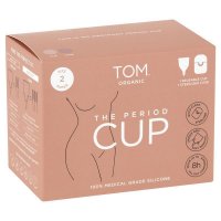 TOM Organic 月经杯 2号 + 可微波消毒收纳盒