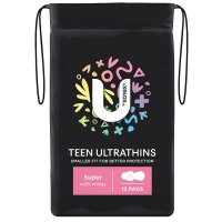 U by Kotex Teen 少女超薄卫生巾 加量护翼 12片