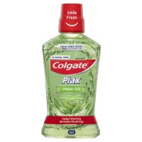 高露洁 Colgate Plax 无酒精抗菌漱口水 清新茶香 500ml