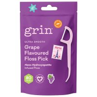 Grin 超顺滑葡萄味牙线棒 80支