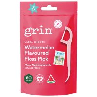 Grin 西瓜味牙线棒 80支