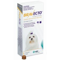 Bravecto超可信 犬用驱虫咀嚼片 黄色 2-4.5kg超小型犬