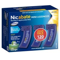 Nicabate Minis 尼古丁迷你含片 2mg 120粒