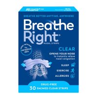 Breathe Right 通气鼻贴 透明款 标准码 30片