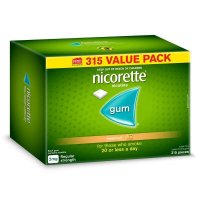 Nicorette 尼古丁戒烟咀嚼胶 2mg 清新水果味 315粒