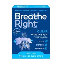 Breathe Right 通气鼻贴 透明款 标准码 10片