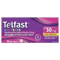 Telfast 儿童抗过敏迷你片 30mg 6-11岁 10片
