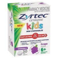 Zyrtec 仙特明 儿童抗过敏咀嚼片 葡萄味 30片