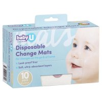 Baby U 一次性婴儿换尿布垫(隔尿护理垫)10片