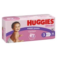 Huggies 好奇 Ultra Dry 女宝拉拉裤 3号(6-12kg)36片