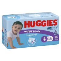 Huggies 好奇 Ultra Dry 婴儿拉拉裤 男宝 4号 (9-14kg) 29片
