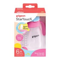 Pigeon 贝亲 StarTouch 吸管学饮杯 泡泡糖粉 250ml