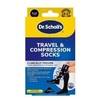 Dr. Scholl's 爽健 旅行压力袜 黑色 大码 Large