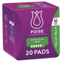 Poise Incontinence Pads Extra Plus 20 Pack