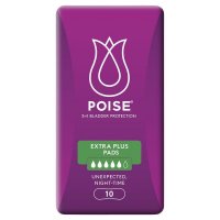 Poise Incontinence Pads Extra Plus 10 Pack
