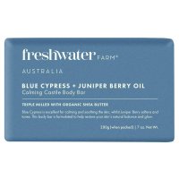 Freshwater Farm Australia 蓝丝柏+杜松浆果精油 舒缓身体皂 200g