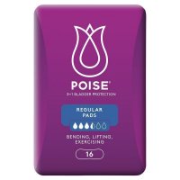 Poise Incontinence Pads Regular 16 Pack
