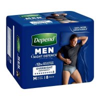 Depend 男士夜用失禁内裤 Night Defence 中号 M 8条装