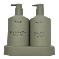 Ovidio Vetiver Patchouli & Hemp Seed Wash & Lotion + Tray Gift Set