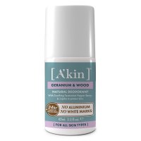 Akin Geranium & Wood Deodorant Roll On 65ml