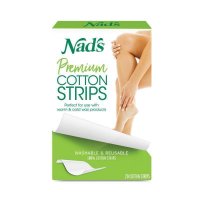 Nad's 高级可水洗重复使用脱毛棉布条 20条装