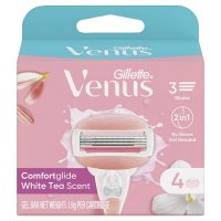 Gillette Venus Comfort Glide White Tea Blade Refills 4 Pack