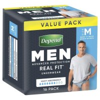 Depend Real Fit 男士失禁内裤 中号 16条装