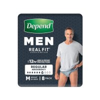 Depend Real Fit 男士贴身失禁内裤 大码 L 8条装