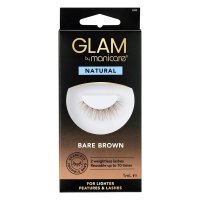 Glam By Manicare Glam Ready 预上胶假睫毛 Bare Brown 裸棕色 Natural 22460