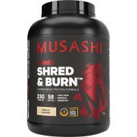 Musashi Shred And Burn 蛋白粉 香草味 2kg