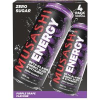 Musashi 能量饮料 紫葡萄味 500ml x 4瓶装