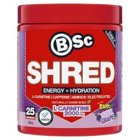 BSc Energy Shred + Hydration Powder Zappo Sour Grape 275g