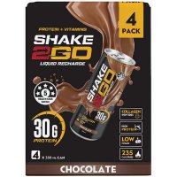 Shake 2 Go 巧克力味即饮蛋白奶昔 350mL x 4 瓶装