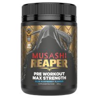 Musashi 武藏 Reaper Max Strength 强效预训练粉 Blue Raspberry 蓝覆盆子味 400g
